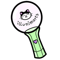 logo-illunimarts-illustration-lightstick-k-pop-creation-culture-coreenne-chat